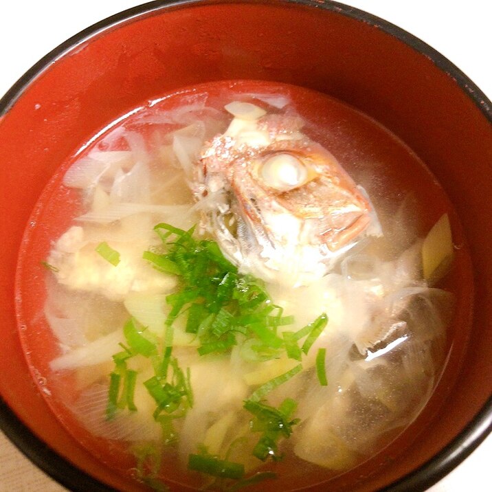 出汁いらず!鯛の潮汁(あら汁)